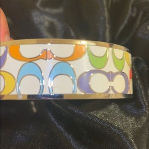 Coach Colorful Logo Metal/Enamel Bracelet